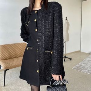 Black tweed blazer with a dash of sparkles